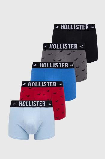 Boxerky Hollister Co. 5-pak pánske, červená farba