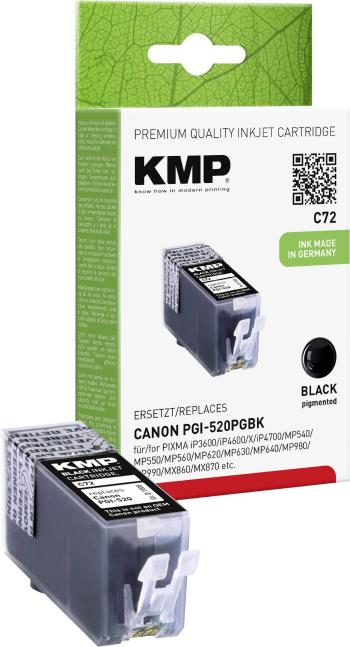 KMP Ink náhradný Canon PGI-520 kompatibilná  čierna C72 1508,0001