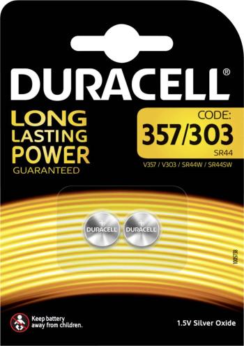 Duracell 357/303 gombíková batéria  357 oxid striebra 170 mAh 1.5 V 2 ks