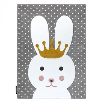 Detský koberec PETIT - Králíček - sivý Bunny rug - grey 160 x 220 cm