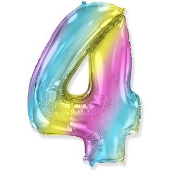 Balón fóliový číslica dúhový – rainbow – 102 cm – 4 (8435102305869)