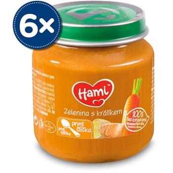 Hami Prvá lyžička zelenina s králikom 6× 125 g (5900852009327)