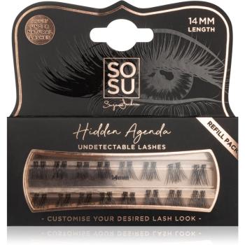 SOSU Cosmetics Hidden Agenda Undetectable Lashes trsové nalepovacie mihalnice bez uzlíka 14 mm