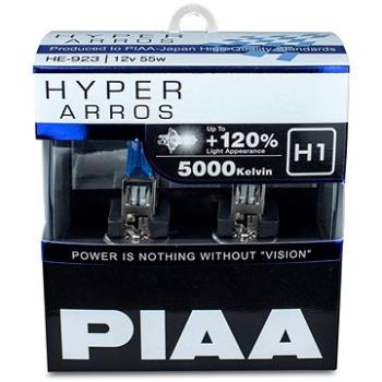 PIAA Hyper Arros 5000K H1 + 120 % jasne biele svetlo s teplotou 5000K, 2 ks (HE-922)