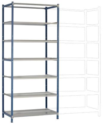 Manuflex RA2593.5007 základný modul skladového regálu  (š x v x h) 900 x 2250 x 600 mm   briliantovo modrá, pozinkovaný