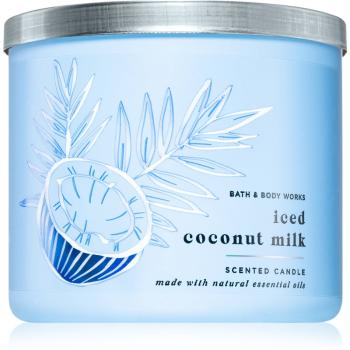 Bath & Body Works Iced Coconut Milk vonná sviečka 411 g