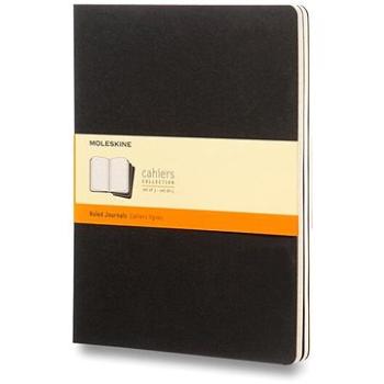 MOLESKINE Cahier XL, čierny – balenie 3 ks (QP321)
