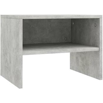 Nočný stolík betónovo sivý 40 × 30 × 30 cm drevotrieska (800071)