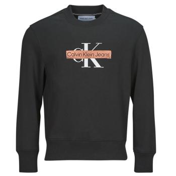 Calvin Klein Jeans  MONOLOGO STENCIL CREW NECK  Mikiny Čierna