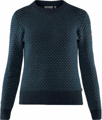 Fjällräven Outdoorová mikina Övik Nordic Sweater W Dark Navy S