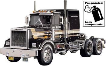 Tamiya 56336 King Hauler Black Edition 1:14 elektrický RC model nákladného automobilu BS lakovaná