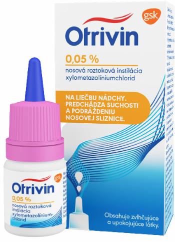 Otrivin 0,05% nosné kvapky na upchatý nos pre deti 10 ml