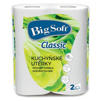 BIG SOFT Kuchynské utierky Classic 2-vrstvové 2 rolky