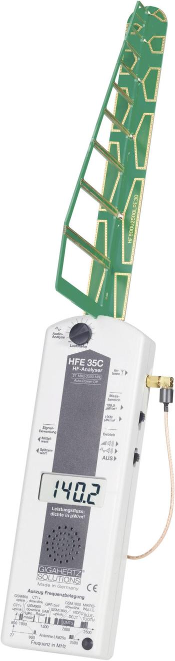 Gigahertz Solutions HFE 35C merač vysokofrekvenčného (VF) elektrosmogu