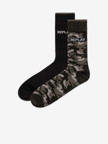 Replay Ponožky 2 páry Čierna