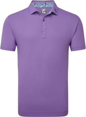 Footjoy Solid Primarose Trim Thistle 2XL Polo košeľa