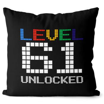 Vankúš Level unlocked (vek: 61, Velikost: 40 x 40 cm)