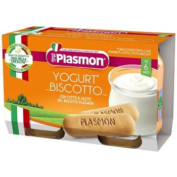 PLASMON dezert jogurt a sušienka 2× 120 g, 6 mes.+ (8001040097809)