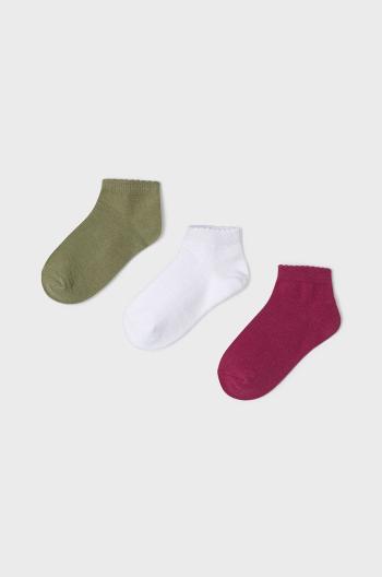 Detské ponožky Mayoral (3-pak) fialová farba