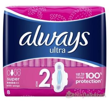 ALWAYS ULTRA SUPER PLUS hygienické vložky 8ks