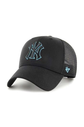 Šiltovka 47brand MLB New York Yankees Branson čierna farba, s nášivkou