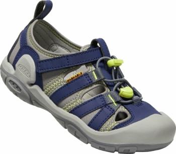 Keen Detské turistické topánky Knotch Creek Youth Sandals Steel Grey/Blue Depths 34