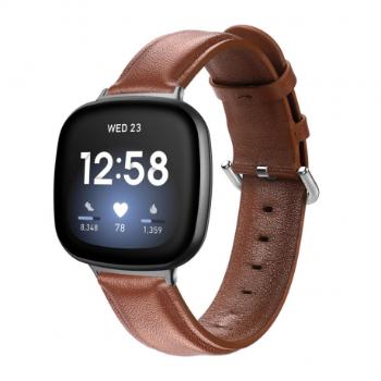 Fitbit Versa 3 Leather Lux remienok, brown (SFI012C03)