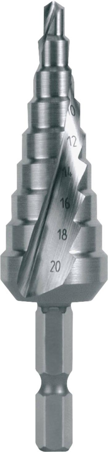 RUKO 101051H stupňovitý vrták  4 - 20 mm HSS Celková dĺžka 81 mm   1 ks