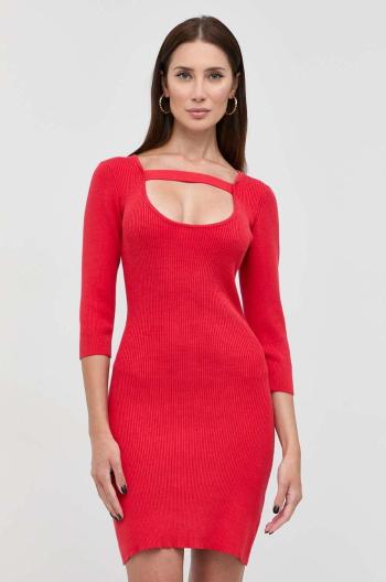 Šaty Silvian Heach červená farba, mini, priliehavá
