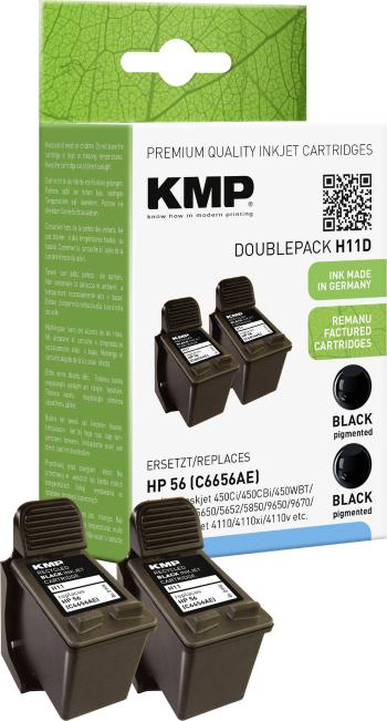 KMP Ink náhradný HP 56 kompatibilná Dual čierna H11D 0995,4021