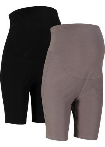 Vrúbkované elastické šortky (2 ks)