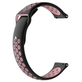 Garmin Venu 2 Plus Silicone Sport remienok, Black/Pink