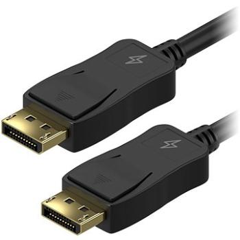 AlzaPower DisplayPort (M) na DisplayPort (M) prepojovací 1,5 m čierny (APW-CBDP115B)