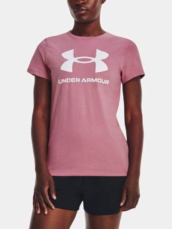 Under Armour UA W Sportstyle Logo SS Tričko Ružová