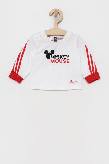 Detská súprava adidas Performance Disney HA6586 biela farba