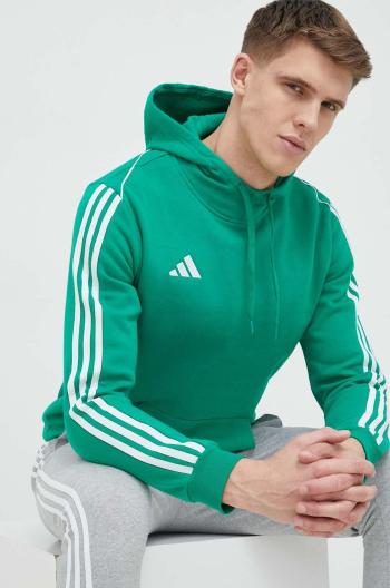 Tepláková mikina adidas Performance Tiro 23 zelená farba, s kapucňou, s nášivkou