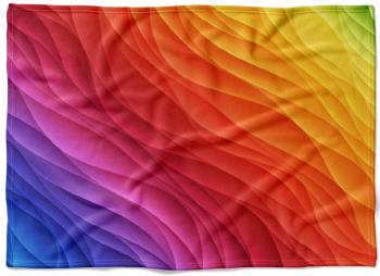 Deka Farebné vlny (Rozmer: 150 x 120 cm, Podšitie baránkom: NE)