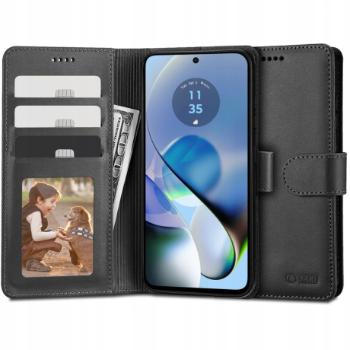 Tech-Protect Wallet knižkové puzdro na Motorola Moto G54 5G, čierne