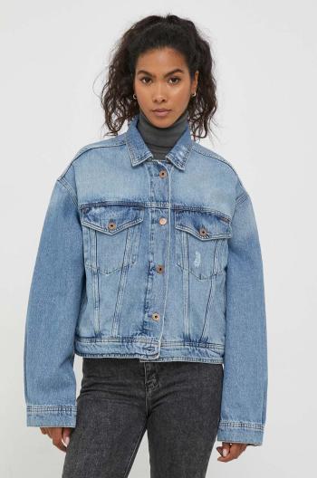 Rifľová bunda Pepe Jeans Turner dámska, prechodná, oversize