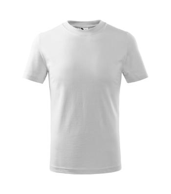 MALFINI Detské tričko Basic - Biela | 110 cm (4 roky)