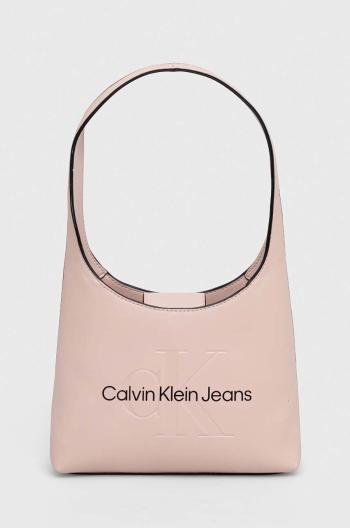 Kabelka Calvin Klein Jeans ružová farba,K60K611548