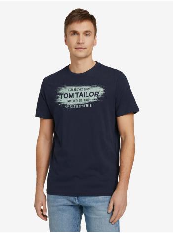 Tmavomodré pánske tričko Tom Tailor