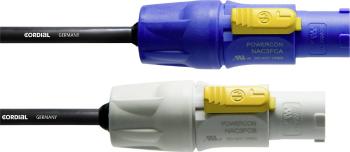 Cordial CFCA 1,5 FCB napájací prepojovací kábel [1x zástrčka PowerCon - 1x zástrčka PowerCon] 1.50 m modrá, biela