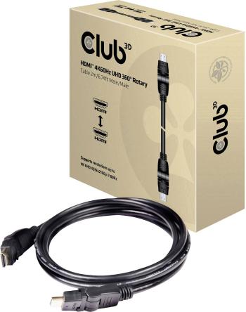 club3D HDMI prepojovací kábel #####HDMI-A Stecker, #####HDMI-A Stecker 2.00 m čierna CAC-1360 high speed HDMI s ethernet