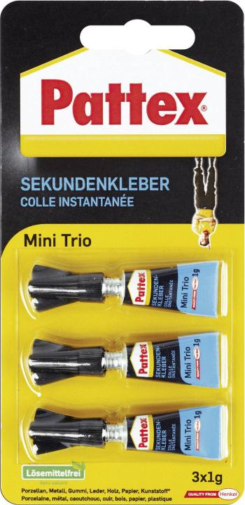 Pattex Mini Trio Flüssig sekundové lepidlo  PSMT3 3 g