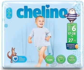 CHELINO T6 detské plienky (17-28 kg) s dermo ochranou 27 ks