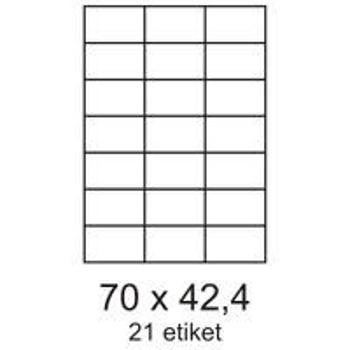 Etikety 70x42, 3mm 21 etikiet na archu 100 listov Label