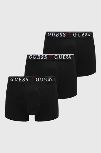 Boxerky Guess 3-pak BRIAN pánske, čierna farba, U97G01 KCD31