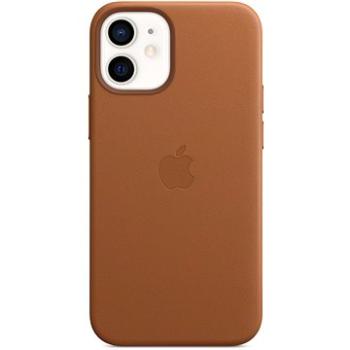 Apple iPhone 12 Mini Kožený kryt s MagSafe sedlovo hnedý (MHK93ZM/A)