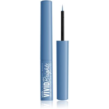 NYX Professional Makeup Vivid Brights tekuté linky na oči odtieň 05 Cobalt Crush 2 ml